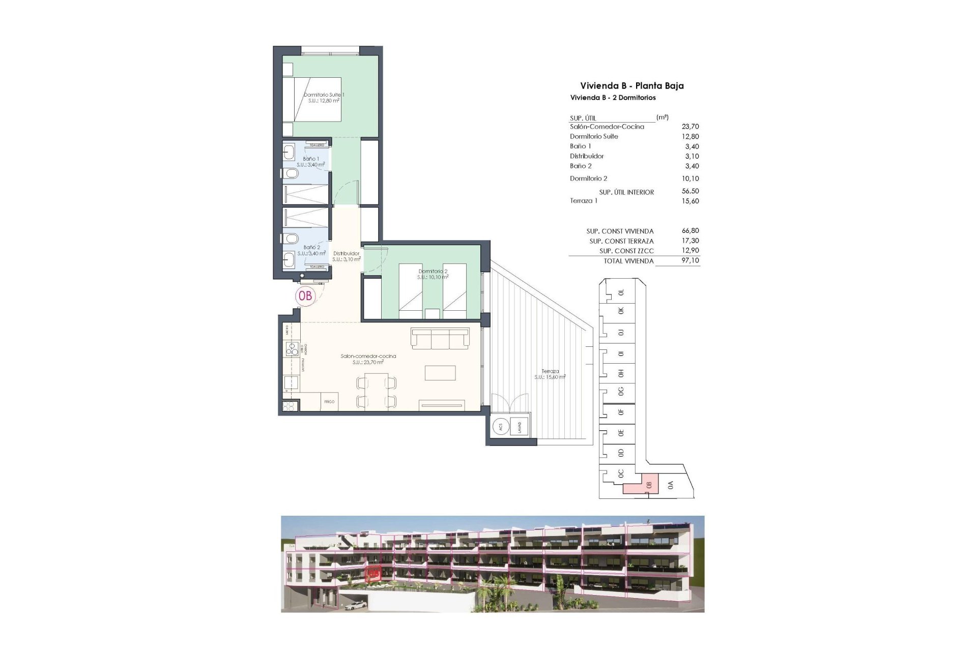 Neuf - Ground floor apartment - Benijófar