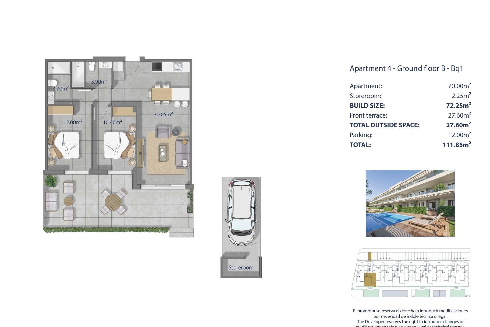 Neuf - Ground floor apartment - Los Alcazares