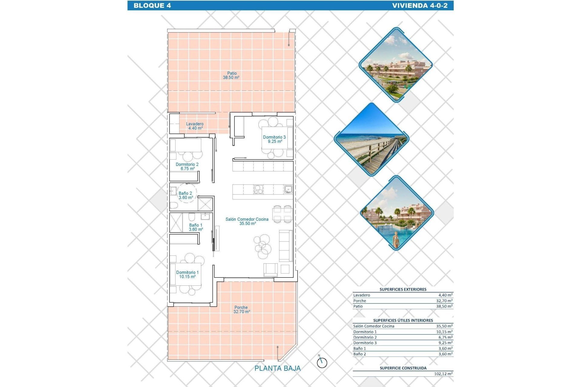 Neuf - Ground floor apartment - Pilar de La Horadada