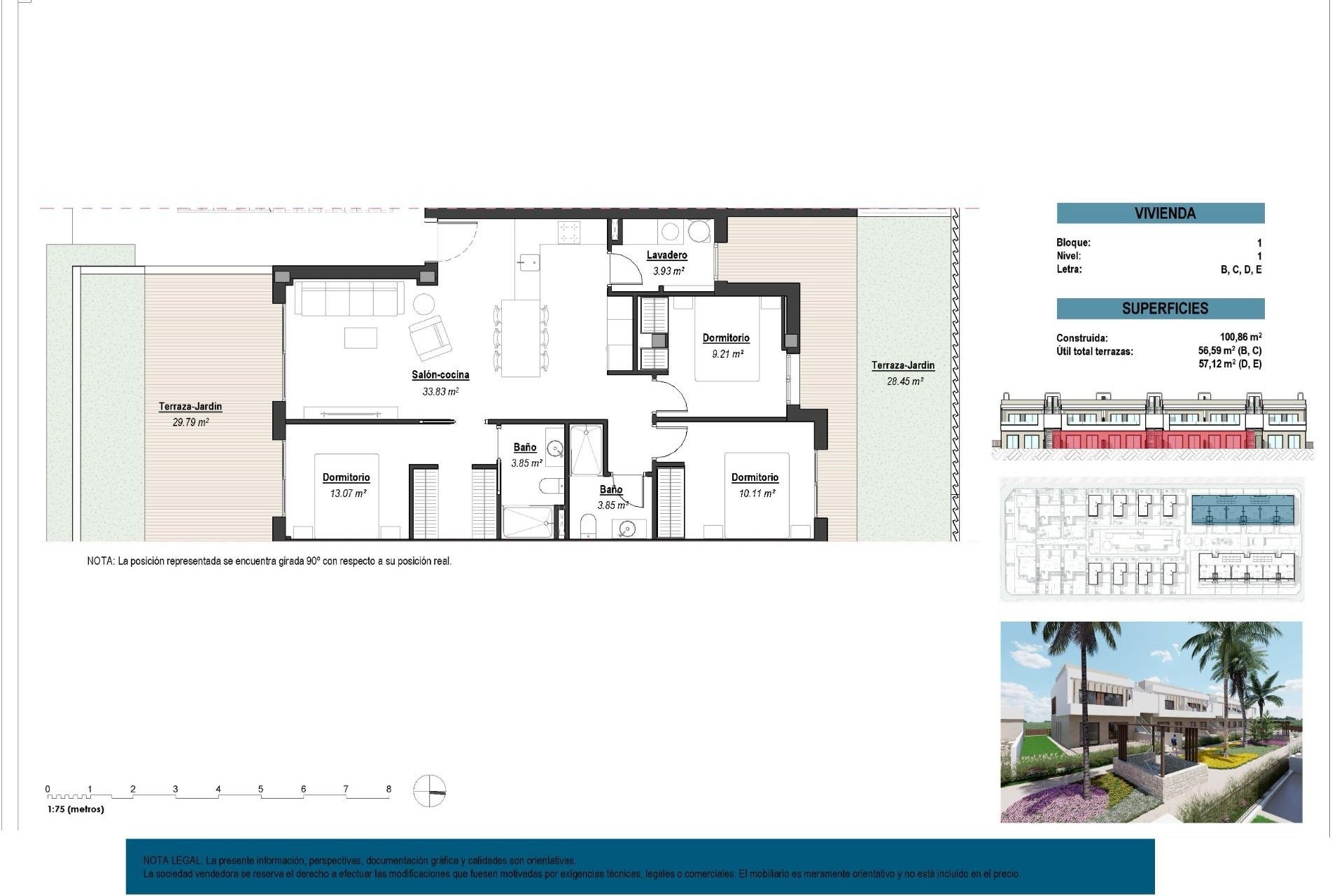 Neuf - Ground Floor Bungalow - Los Alcazares