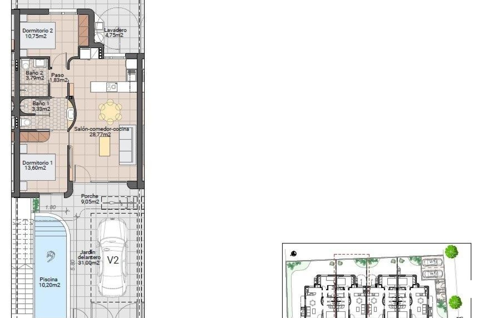 Neuf - Ground Floor Bungalow - Pilar de La Horadada