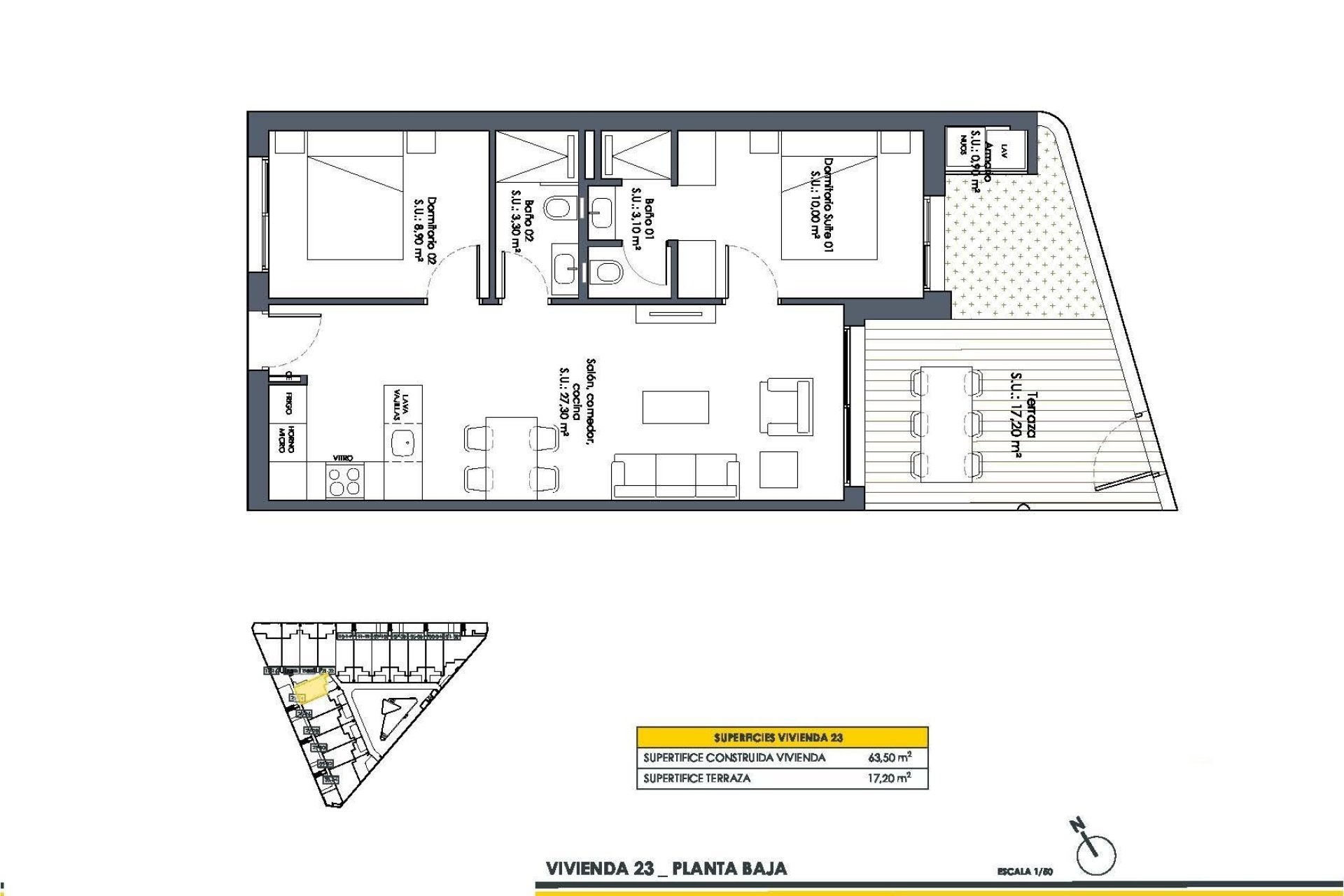 Neuf - Ground Floor Bungalow - San Fulgencio