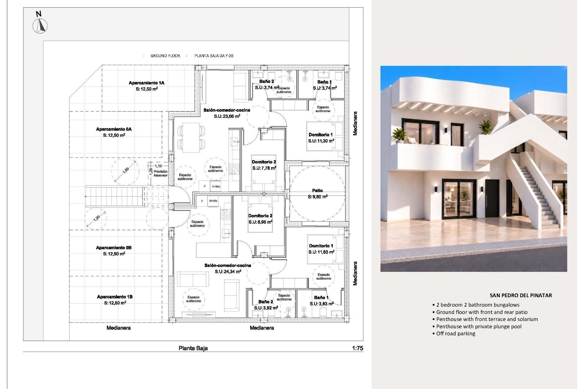 Neuf - Ground Floor Bungalow - San Pedro del Pinatar