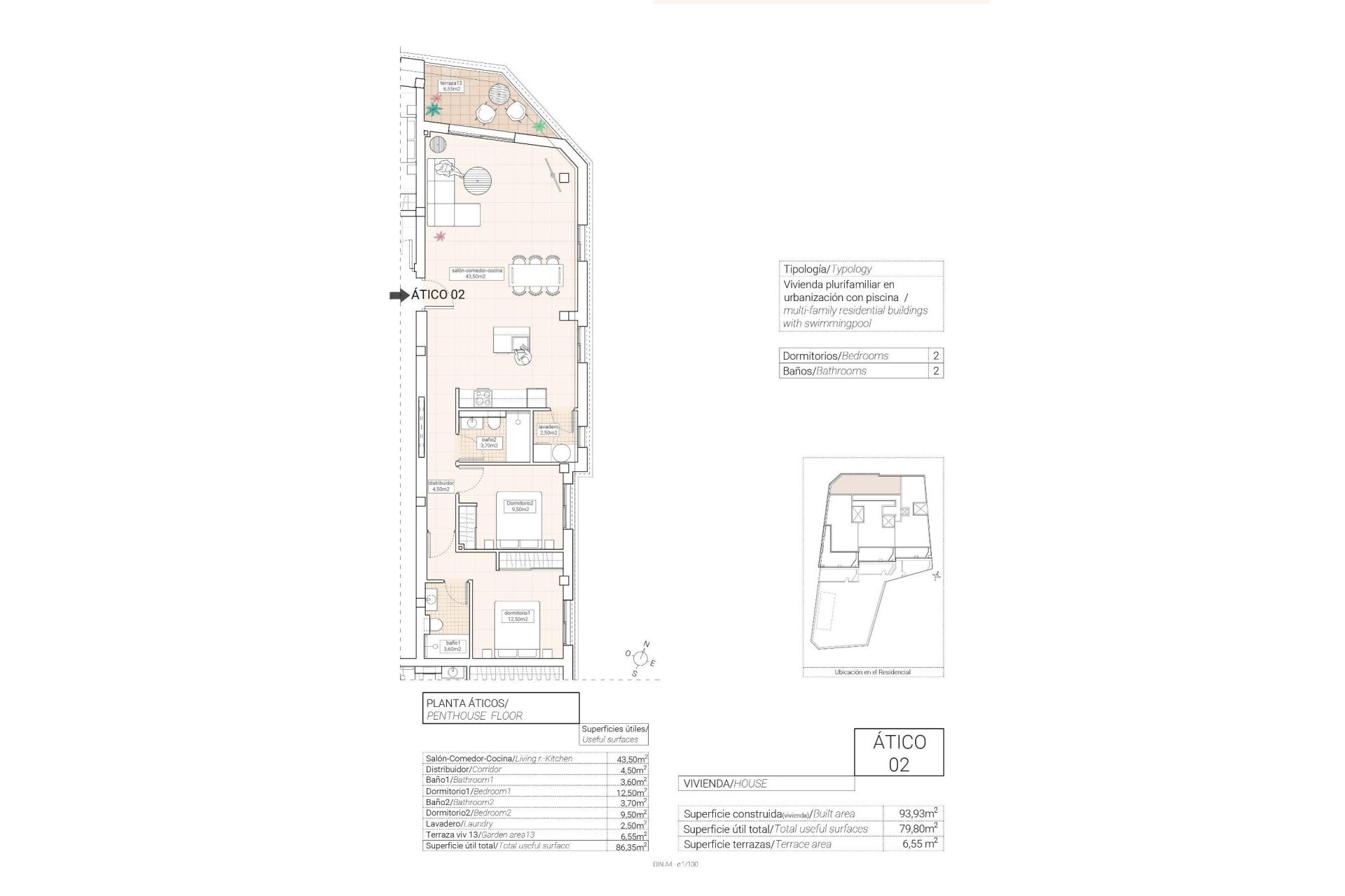 Neuf - penthouse - Hondón de las Nieves