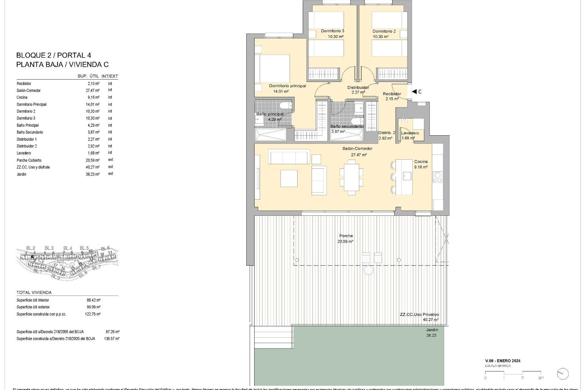 New Build - Ground floor apartment - Casares