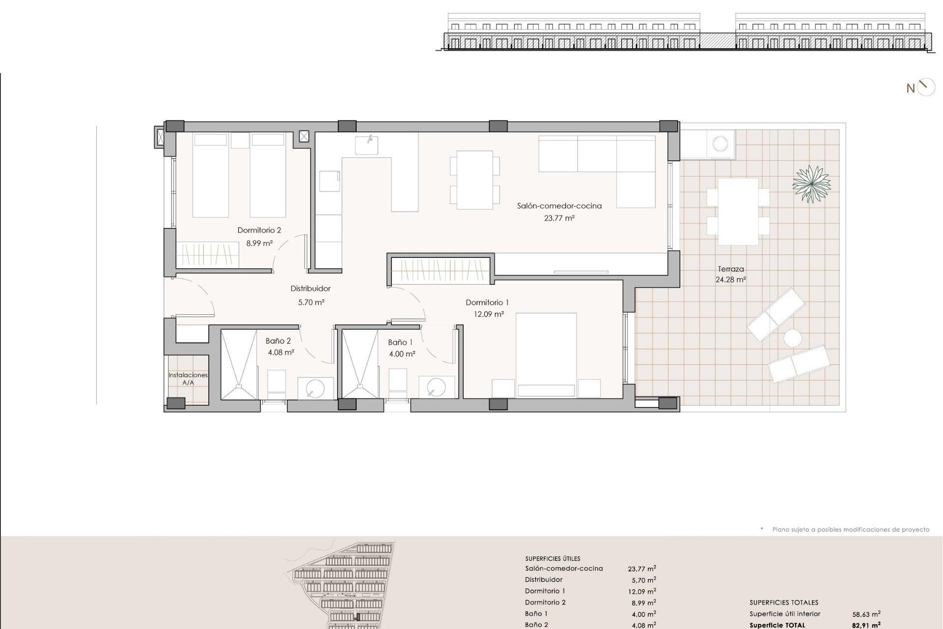 New Build - Ground floor apartment - Pulpi