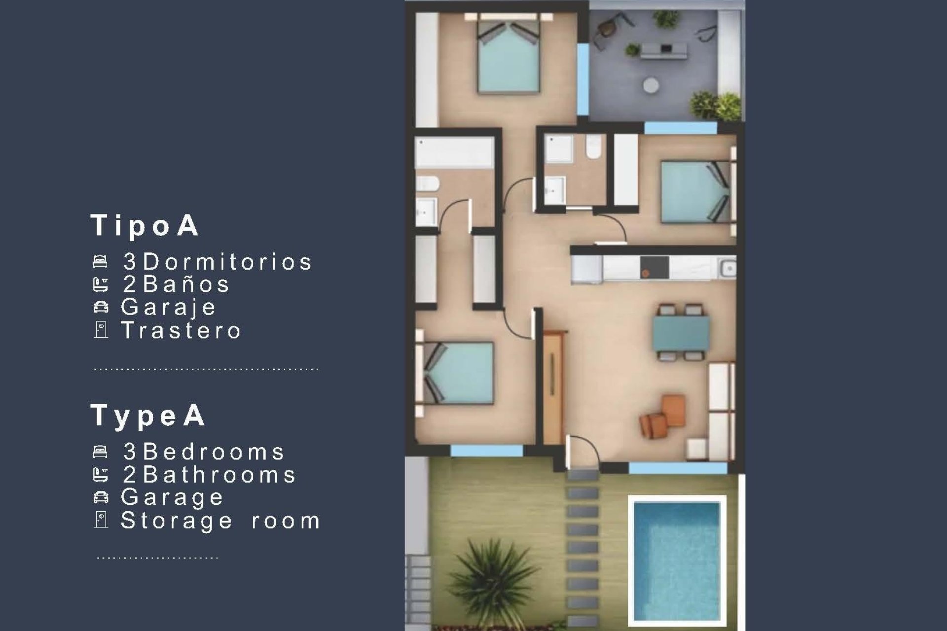 New Build - Ground Floor Bungalow - San Pedro del Pinatar