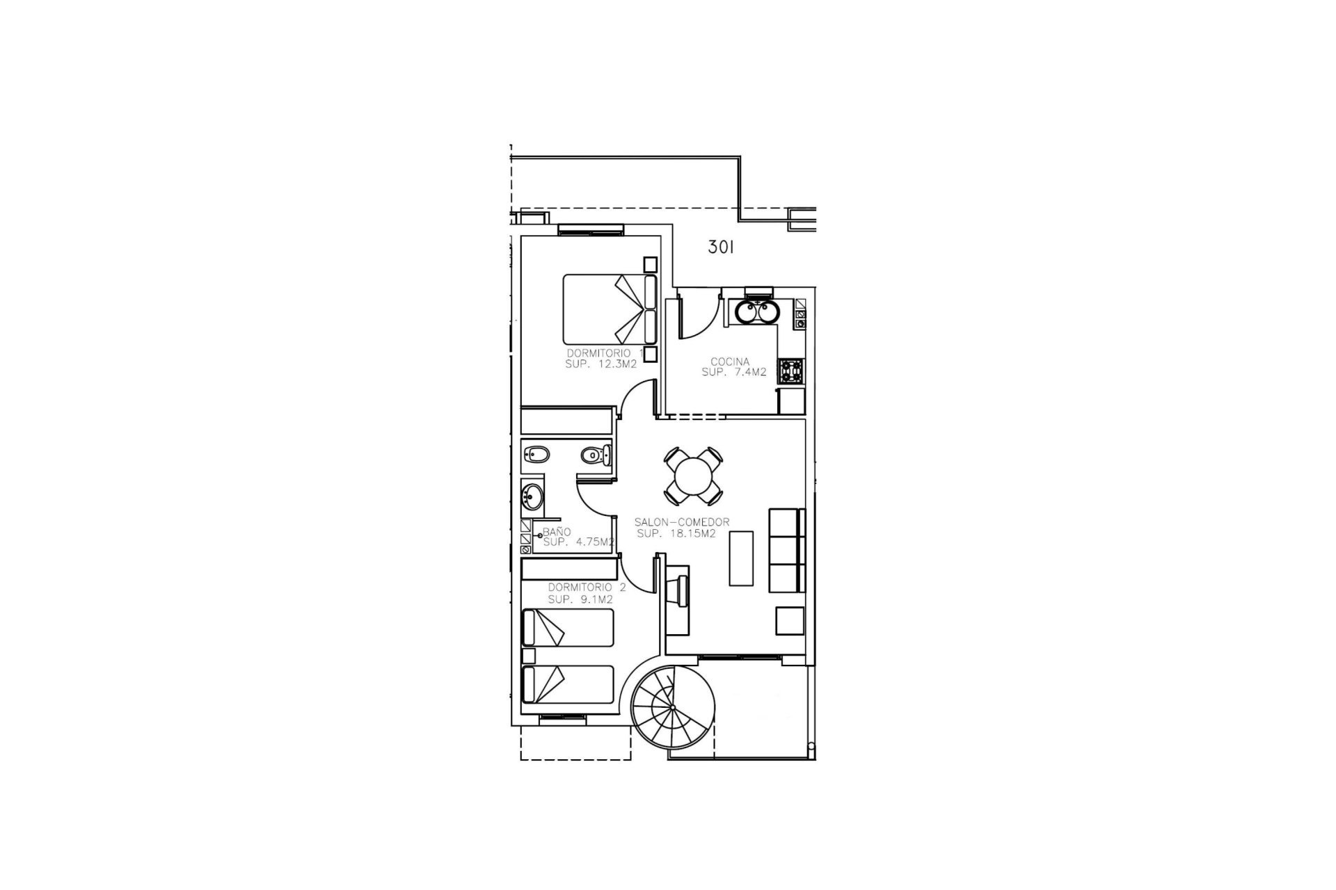 New Build - penthouse - Aguilas