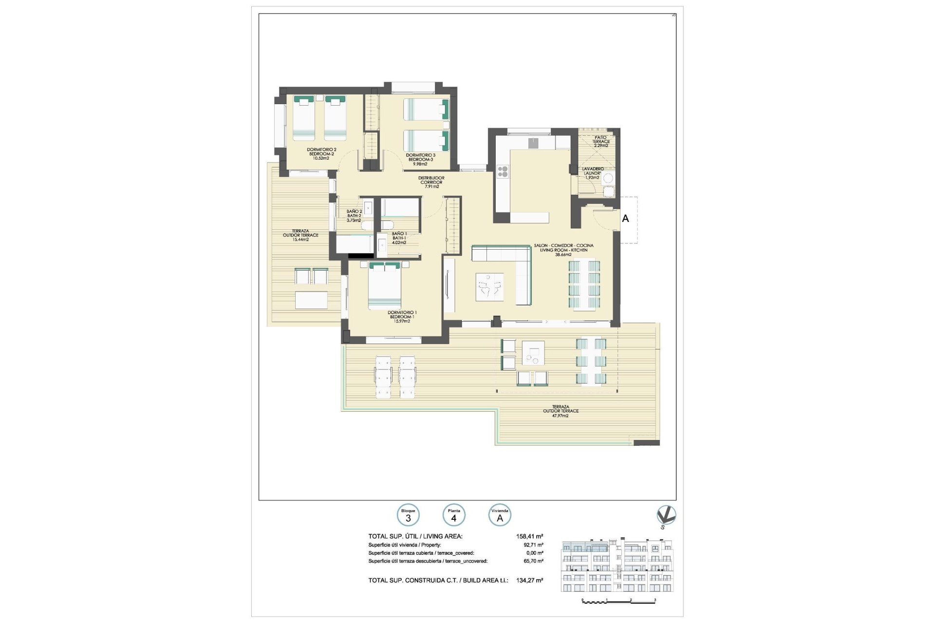 New Build - penthouse - Casares
