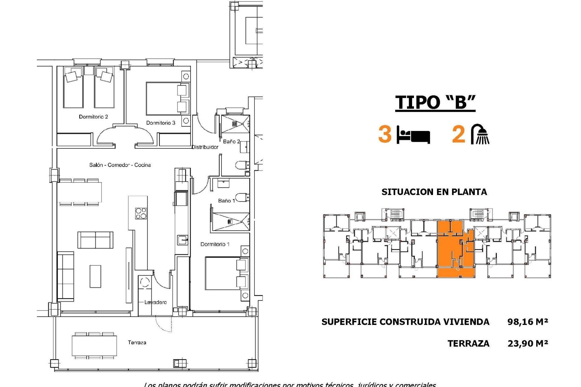 Nueva construcción - Apartamento - San Miguel de Salinas