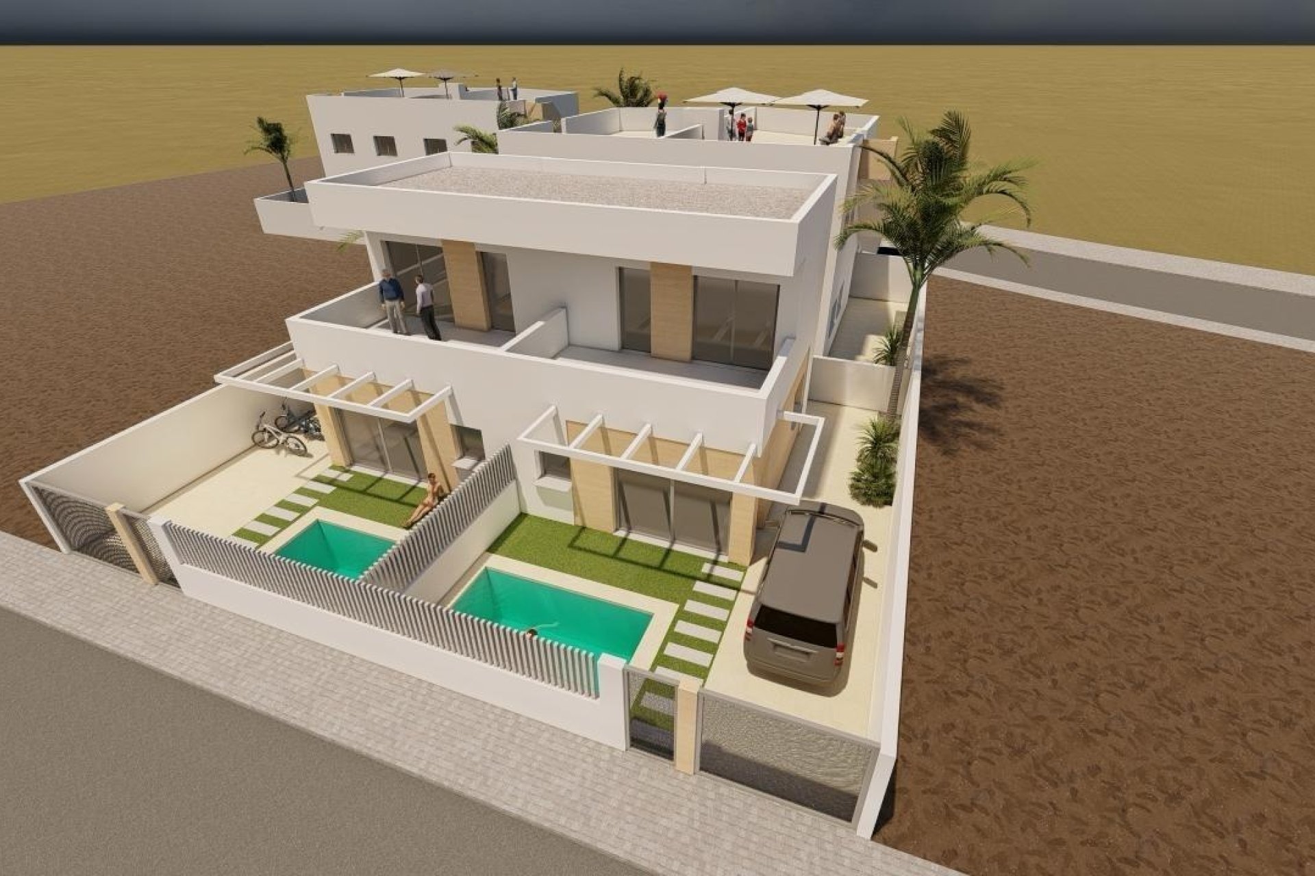 Nueva construcción - Bungalow - Puerto de Mazarron