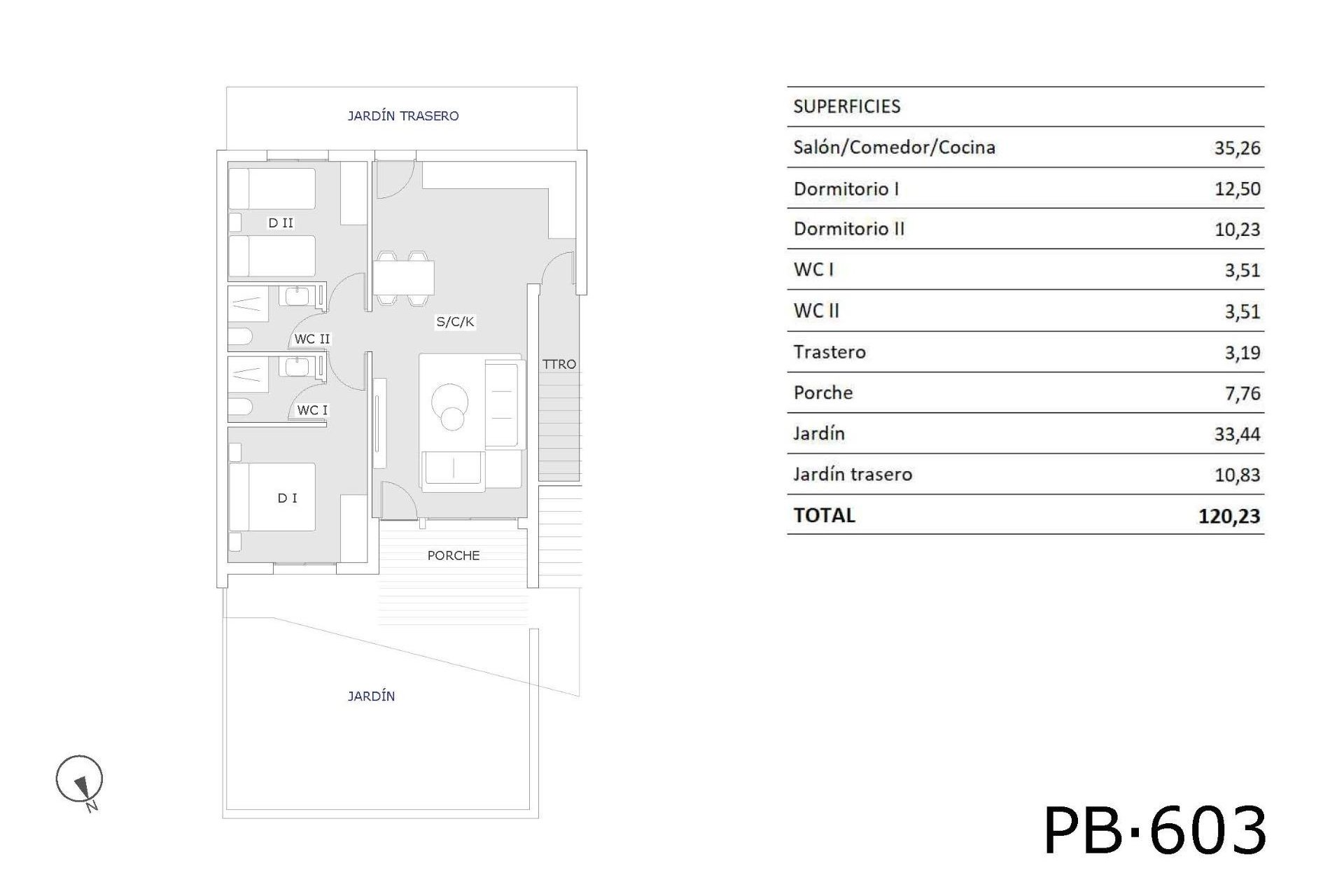 Nueva construcción - Ground Floor Bungalow - San Miguel de Salinas