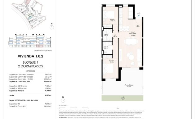 New Build - Ground floor apartment - Casares