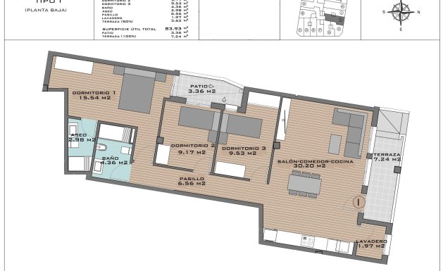 Neuf - Ground floor apartment - Algorfa