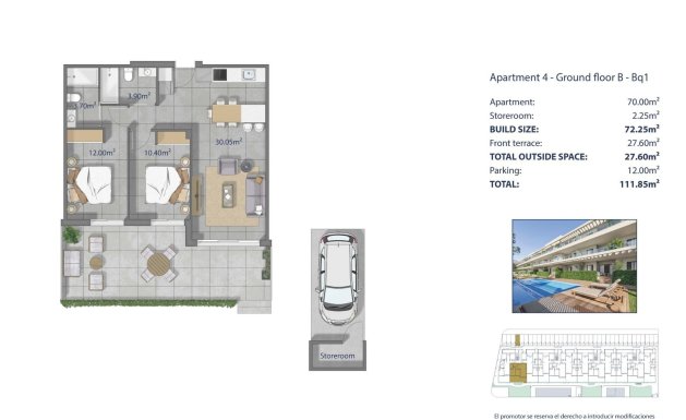 Neuf - Ground floor apartment - Los Alcazares