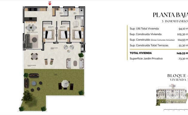 New Build - Ground floor apartment - Finestrat