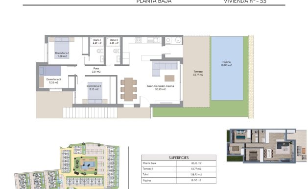 Neuf - Ground Floor Bungalow - Finestrat