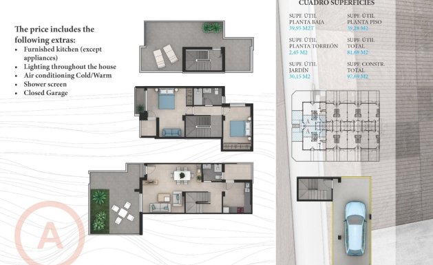 Neuf - Villa Adossée - La Manga del Mar Menor